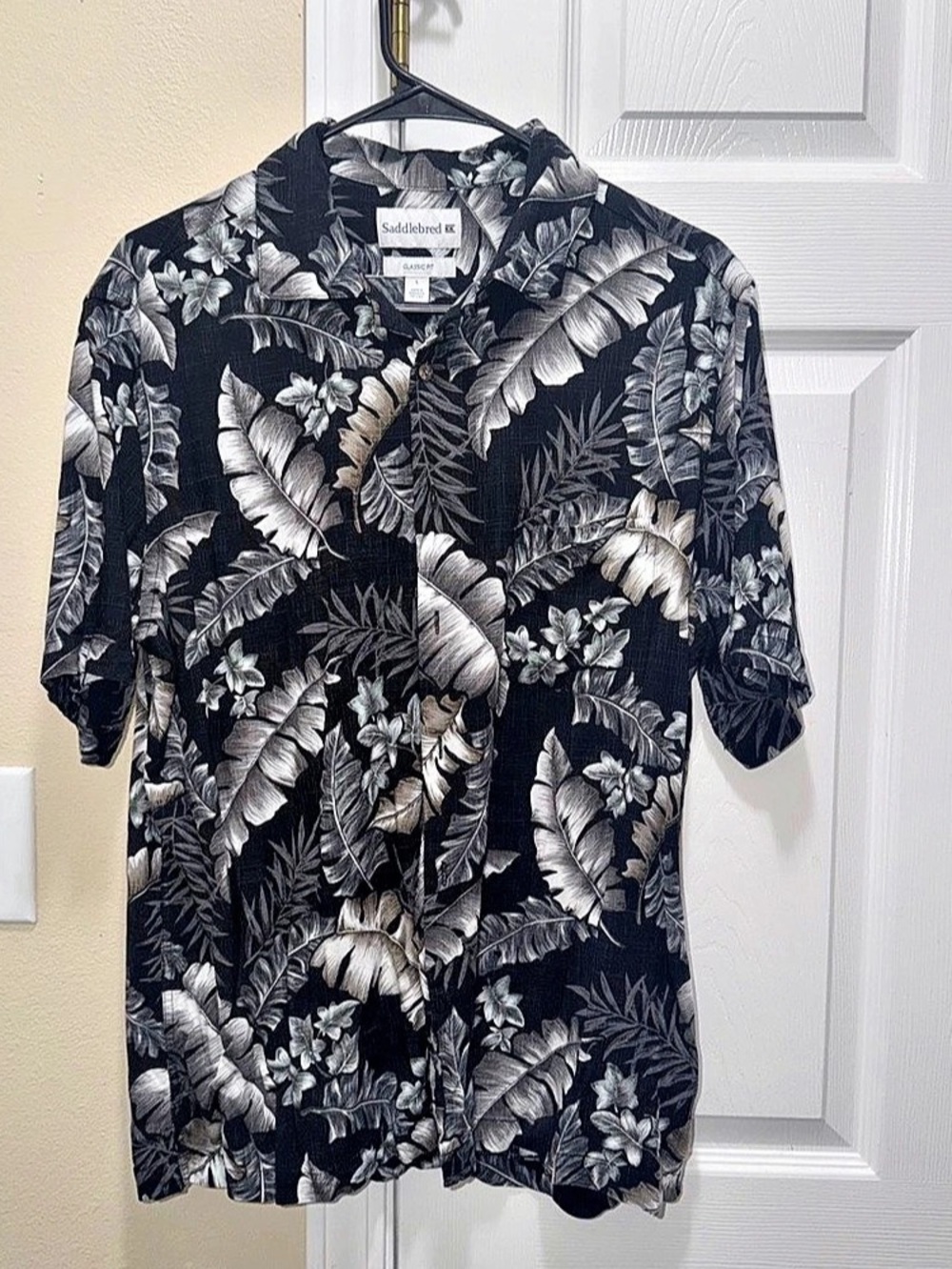 Saddlebred Classic Fit Men's Floral Button Down Shirt Size Large